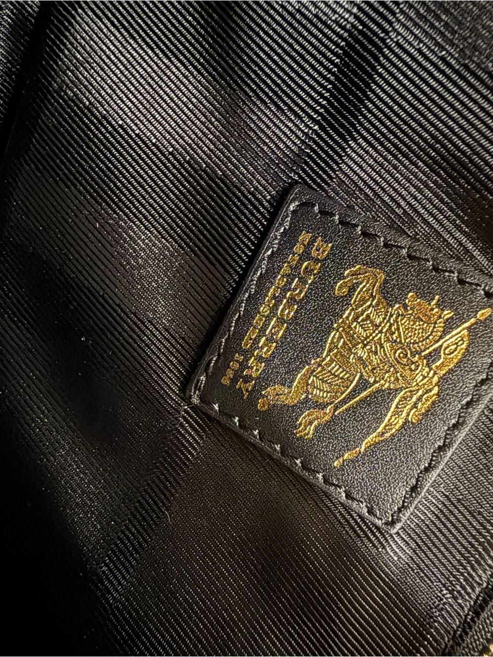 Burberry Prorsum Black Quilted Leather Satchel Gold Hardware Made in Italy - Picture 14 of 16